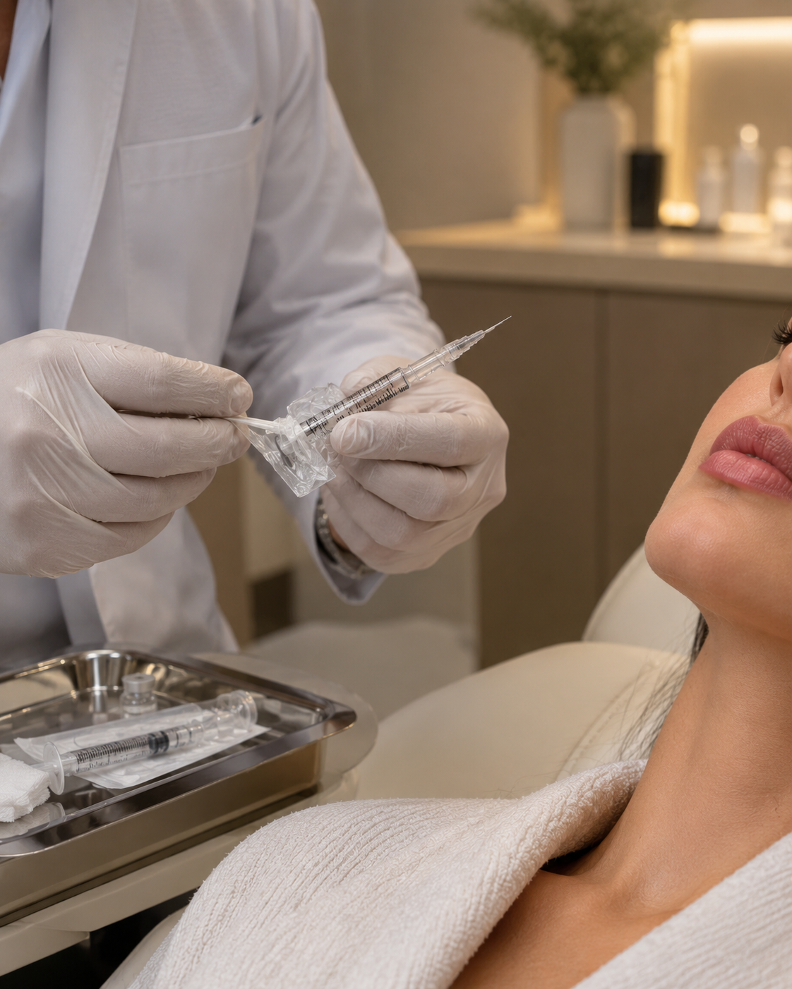 طراحی و تعیین نقاط تزریق فیلر لب